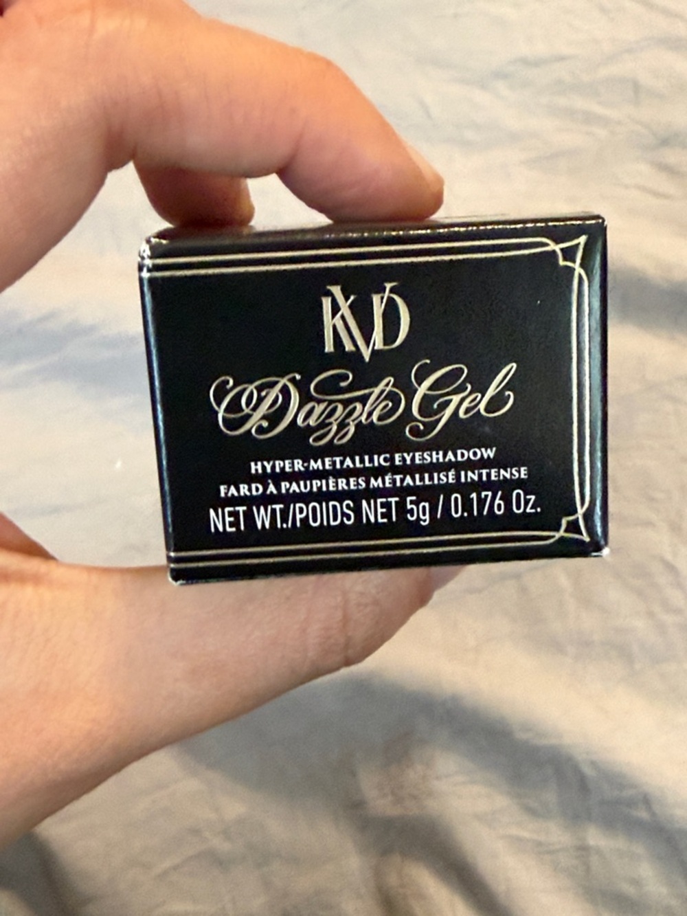 KVD Dazzle Gel Hyper-Metallic Eyeshadow - Black Packaging